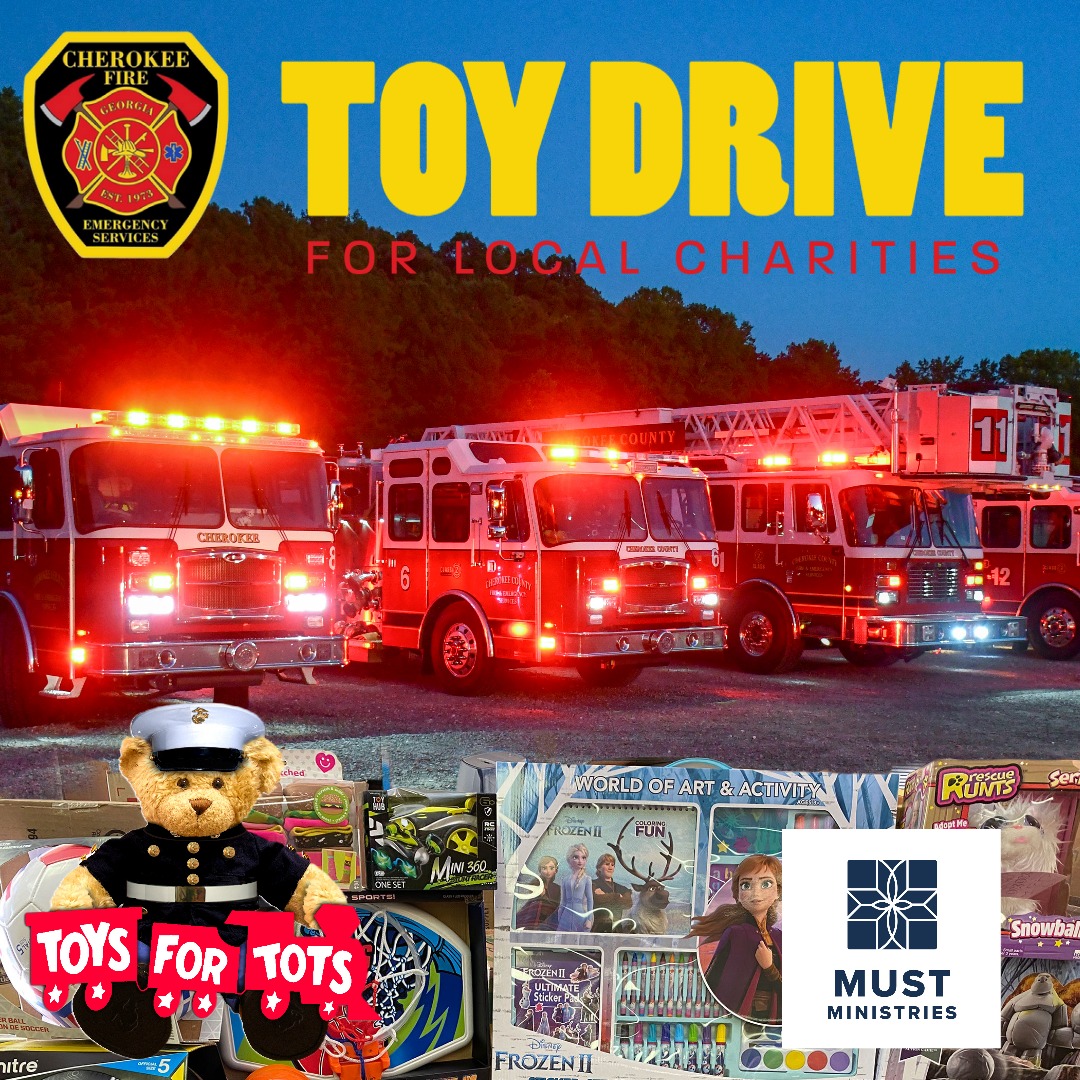 Toy drive flyer.